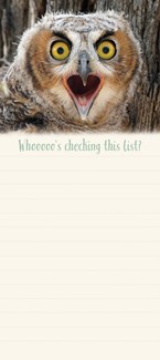 Horned Owlet | List pads Made in the USA