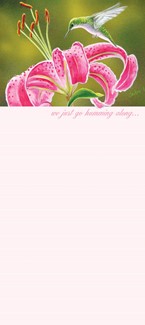 Lily Lover | Hummingbird list pads