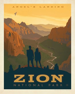 Zion Angel's Landing Print | American Made