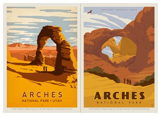 Arches NP Delicate & Double Arch Magnet Set | Made in the USA