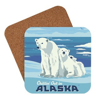 AK Polar Bears | American Made Coaster