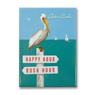 Outer Banks Rush Hour / Happy Hour Magnet | Metal Magnet