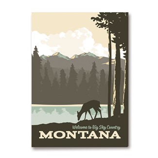 Montana Welcome to Big Sky Country Magnet | American Made Magnet