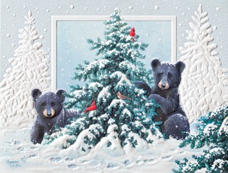 Christmas Cubs | Boxed wildlife Christmas greeting cards
