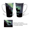 Alaska Northern Lights Moose Latte Mug