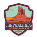 Canyonlands Emblem Wooden Magnet