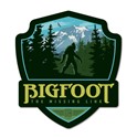 Searching for Bigfoot Emblem Wooden Magnet