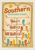 Southern Grammar Chart Vinyl Magnet