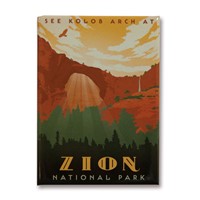 Zion NP Kolob Arch Magnet
