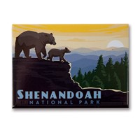 Shenandoah Mountaintop Metal Magnet
