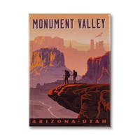 Monument Valley AZ/UT Metal Magnet