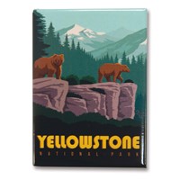 Yellowstone Wonderland Metal Magnet