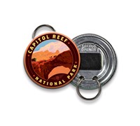 Circle Bottle Opener Key Rings