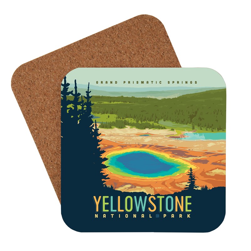 Yellowstone Grand Prismatic Springs Coaster American made coaster