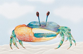 Fiddler Crab | Seaside animal birthday cards