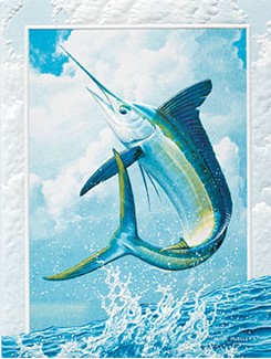 White Marlin | Sportfish birthday greeting cards