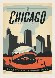 Chicago Millenium Park | Chicago themed magnet
