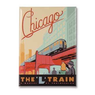 Chicago L-Train Magnet | Made in the USA