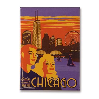 Chicago Navy Pier Magnet | Chicago themed magnets