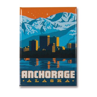 Anchorage Skyline Magnet | American Made