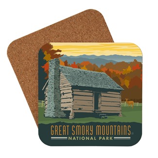 Great Smoky Cabin Coaster | Smoky Mountain Themed Coaster