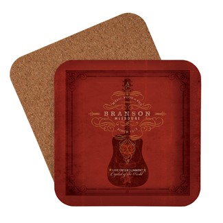 Branson Red Guitar Coaster | Made in the USA
