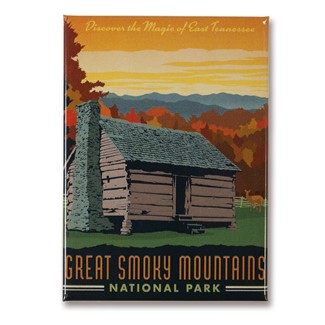 Great Smoky Cabin Magnet | American Made