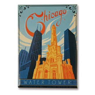 Chicago Water Tower Magnet | Chicago themed magnet