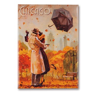 Chicago Windy City Kiss Magnet | Made in the USA