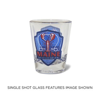 ME Lobster Emblem | Marine Maine Shot Glass