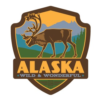 Alaska Caribou | Emblem Sticker