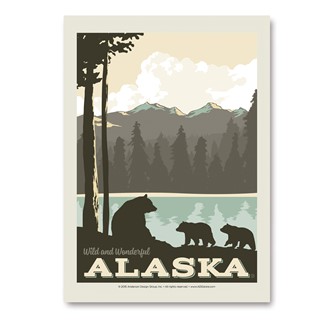 AK Bear Lake Family | Vertical Sticker
