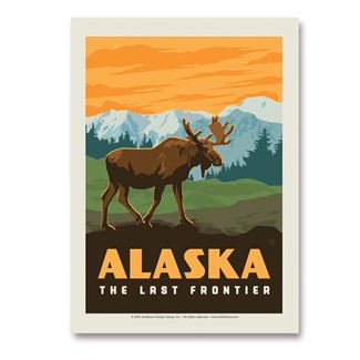 AK Frontier Moose | Vertical Sticker