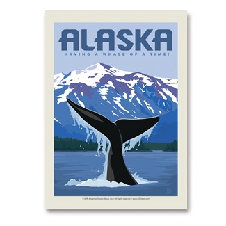 AK Whale Tail | Vertical Sticker