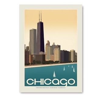 Chicago Skyline | Vertical Sticker