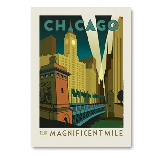 Chicago Magnificent Mile | Vertical Sticker