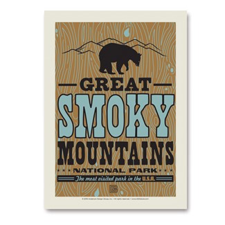 Great Smoky Print Shop | Vertical Sticker