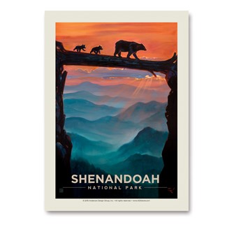 Shenandoah Bear Crossing | Vertical Sticker