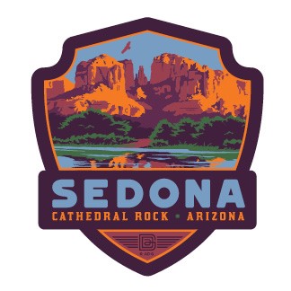 Sedona Cathedral Rock | Emblem Sticker
