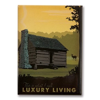 Cabin Luxury Living Magnet | Metal Magnet