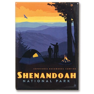 Shenandoah Back Country Camping Magnet | Metal Magnet
