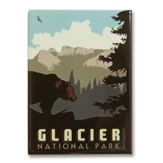 Glacier Metal Magnet| American Made Magnet