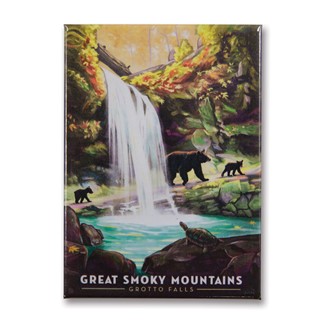 Great Smoky Grotto Falls | Metal Magnet
