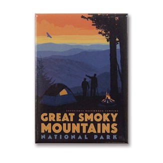 Great Smoky Back Country Camping | Metal Magnet