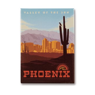 Phoenix, AZ Magnet | Metal Magnet