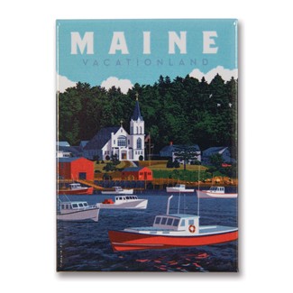 ME Vacationland Magnet | Metal Magnet