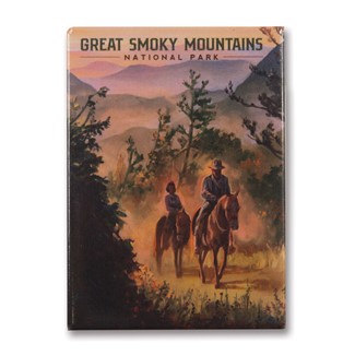 Great Smoky Horesback Riding | Metal Magnet