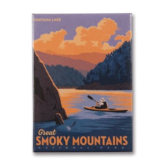 Great Smoky Fontana Lake | Metal Magnet