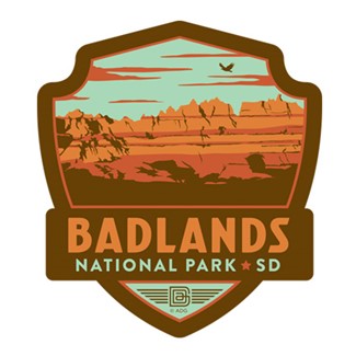 Badlands NP Emblem Magnet | Vinyl Magnet
