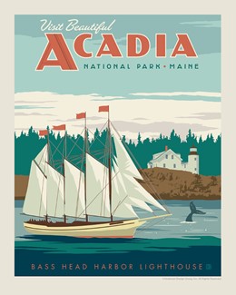 Acadia NP Bass Harbor Head Print | 8" x 10" Print